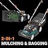 WORX Cordless Lawn Mower, 17" Electric Mower Cuts to Edge, Compact - Image 3
