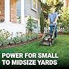 WORX Cordless Lawn Mower, 17" Electric Mower Cuts to Edge, Compact - Image 2